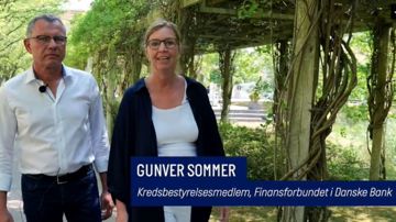 Lars Aabling-Thomsen og Gunver Sommer fortæller, hvordan vi rådgiver medlemmer om løn i Finansforbundet i Danske Bank
