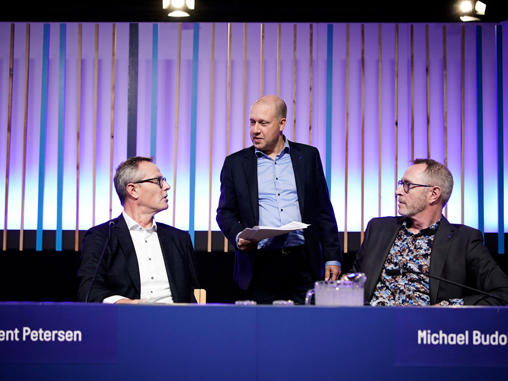 Allan Bang, formand indtil 2009, sammen med de daværende næstformand Kent Petersen og Michael Budolfsen.