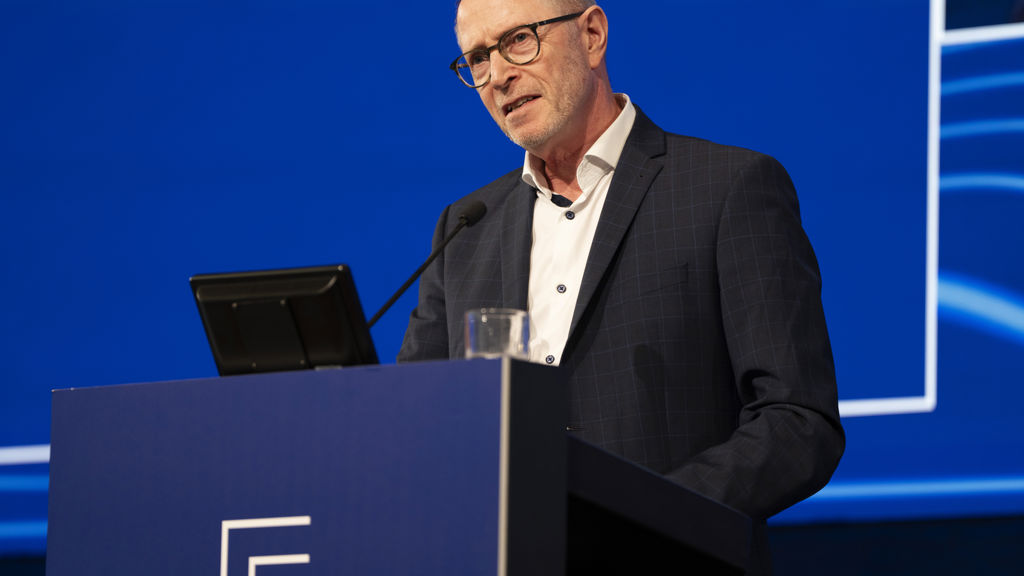 Michael Budolfsen på en talerstop