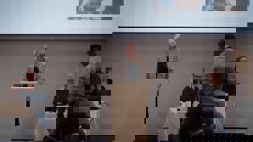 Inge Sand på talerstolen, GF 2025