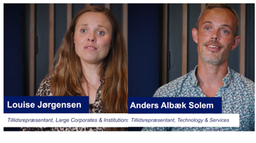 Louise Jørgensen og Anders Solem fortæller om at være TR i Finansforbundet i Danske Bank