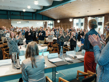 Deltagere ved generalforsamling 2025 i Finansforbundet i Danske Bank