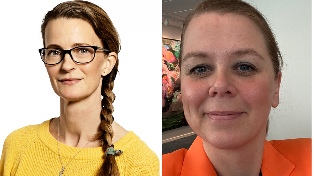 Kirsten Hjelm Lund og Christiane Paulsen  fortæller om Det blå guld i Danske Bank